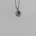 گردنبند یشم نقره زنانه طرح نورا - Image 3