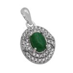 گردنبند یشم نقره زنانه طرح حوریه