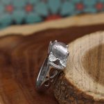 انگشتر در نجف نقره زنانه طرح شقایق - Image 2