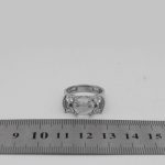 انگشتر در نجف نقره زنانه طرح شقایق - Image 4