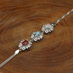 دستبند چند سنگ نقره زنانه طرح مهناز - Image 2