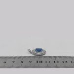 گردنبند توپاز الماس تراش زنانه نقره طرح ملودی - Image 4