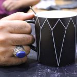 انگشتر لاجورد نقره مردانه طرح فرید - Image 5