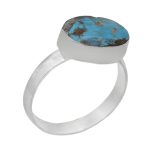 انگشتر فیروزه نیشابوری نقره دست ساز مردانه و زنانه طرح هیراد + حرز امام جواد (ع)