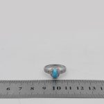 انگشتر فیروزه نیشابوری نقره زنانه طرح هدیه - Image 4