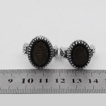 انگشتر ست عقیق مشکی نقره مردانه و زنانه طرح مروت + حرز امام جواد (ع) + آیت الکرسی - Image 4