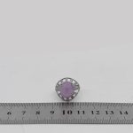 انگشتر عقیق کبود نقره زنانه طرح باران - Image 4