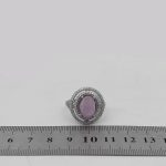 انگشتر عقیق کبود نقره زنانه طرح نورا - Image 4