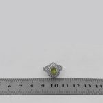 انگشتر زبرجد الماس تراش نقره زنانه طرح احلام - Image 4