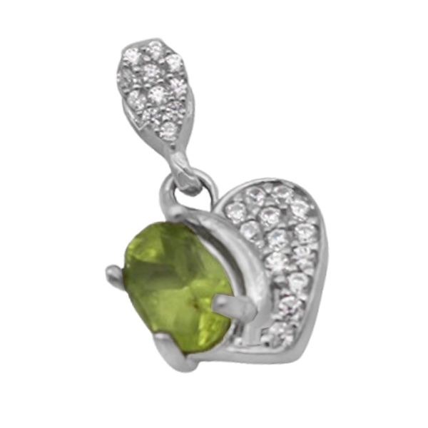 5-3-096peridot-ghalb-necklace (1) مدل گردنبند زبرجد دخترانه اصلی