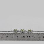 دستبند زبرجد الماس تراش نقره زنانه طرح ناهید - Image 4