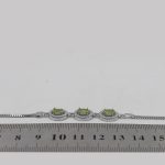 دستبند زبرجد الماس تراش نقره زنانه طرح بانو - Image 4