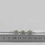 دستبند زبرجد الماس تراش نقره زنانه طرح فرناز - Image 4