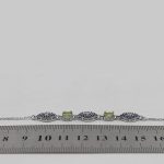 دستبند زبرجد الماس تراش نقره زنانه طرح خاطره - Image 4