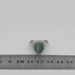 انگشتر زمرد الماس تراش نقره مردانه دست ساز طرح شایان - Image 5