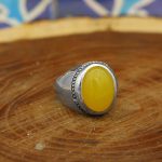 انگشتر شرف الشمس نقره مردانه طرح فیلی کلاسیک + حکاکی - Image 2