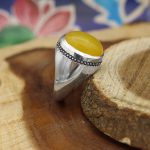 انگشتر شرف الشمس نقره مردانه طرح فیلی کلاسیک + حکاکی - Image 3