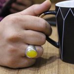 انگشتر شرف الشمس نقره مردانه طرح فیلی کلاسیک + حکاکی - Image 5