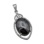 گردنبند حدید صینی زنانه نقره طرح آشا + حکاکی