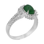 انگشتر یشم نقره زنانه طرح آیسان