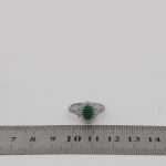 انگشتر یشم نقره زنانه طرح آیسان - Image 4