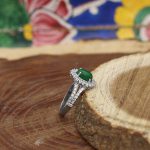 انگشتر یشم نقره زنانه طرح آیسان - Image 2