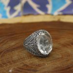 انگشتر در نجف نقره مردانه طرح شجاع - Image 2