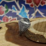 انگشتر در نجف نقره مردانه طرح شجاع - Image 3