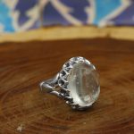 انگشتر در نجف نقره مردانه طرح صابر - Image 2