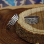 ست حلقه نقره زنانه و مردانه طرح آریانا - Image 2