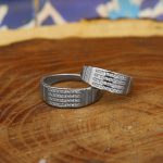 ست حلقه نقره زنانه و مردانه طرح آریانا - Image 3