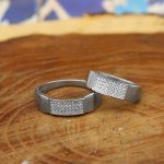 ست حلقه نقره زنانه و مردانه طرح کیهان - Image 2