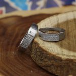 ست حلقه نقره زنانه و مردانه طرح کیهان - Image 3