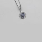 گردنبند فانتزی دخترانه نقره طرح روناک - Image 2