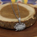 گردنبند فانتزی دخترانه نقره طرح نگاه - Image 2