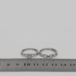 حلقه و پشت حلقه نقره زنانه طرح چکامه - Image 4