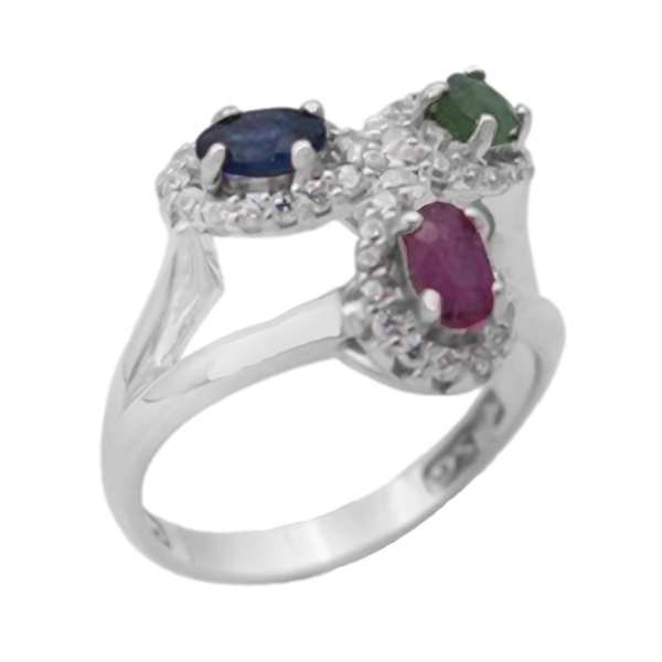 16-1-155 several-stones-rozalin-woman-ring(1) زیباترین انگشتر چند سنگ ظریف