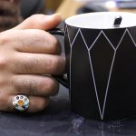 انگشتر چند سنگ نقره زنانه و مردانه دست ساز طرح مسیح + حرز امام جواد (ع) - Image 4