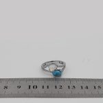 انگشتر چند سنگ نقره زنانه طرح بهناز - Image 4