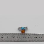 انگشتر چند سنگ نقره زنانه طرح تهمینه - Image 4