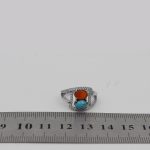 انگشتر چند سنگ نقره زنانه طرح آتوسا - Image 4