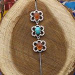 دستبند چند سنگ نقره زنانه طرح بهار - Image 3