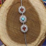 دستبند چند سنگ نقره زنانه طرح آرزو - Image 2