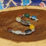 دستبند چند سنگ نقره زنانه طرح رستا - Image 3