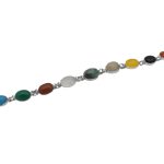 دستبند چند سنگ نقره زنانه طرح یکتا