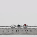 دستبند چند سنگ نقره زنانه طرح نوش آفرین - Image 4