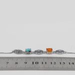 دستبند چند سنگ نقره زنانه طرح هستی - Image 4