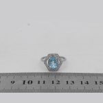 انگشتر توپاز الماس تراش نقره زنانه طرح درسا - Image 4