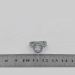 انگشتر توپاز الماس تراش نقره زنانه طرح میترا - Image 4