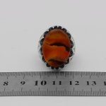 انگشتر عقیق سلیمانی نقره مردانه طرح بیژن - Image 4